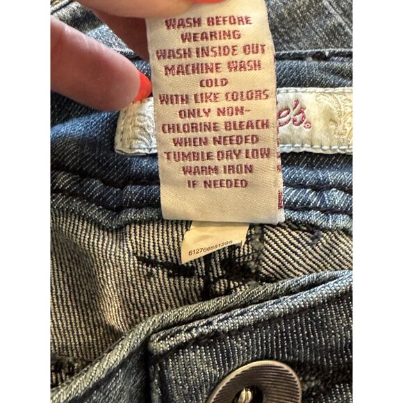 Candie's Jeans Women's 0 Blue Dark Wash Low Rise Jeans NWT - Picture 5 of 5